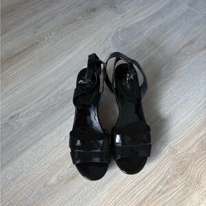 Coach Black Patent Leather Heels